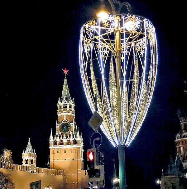 Москва новогодняя - экскурсионная вечерняя прогулка 